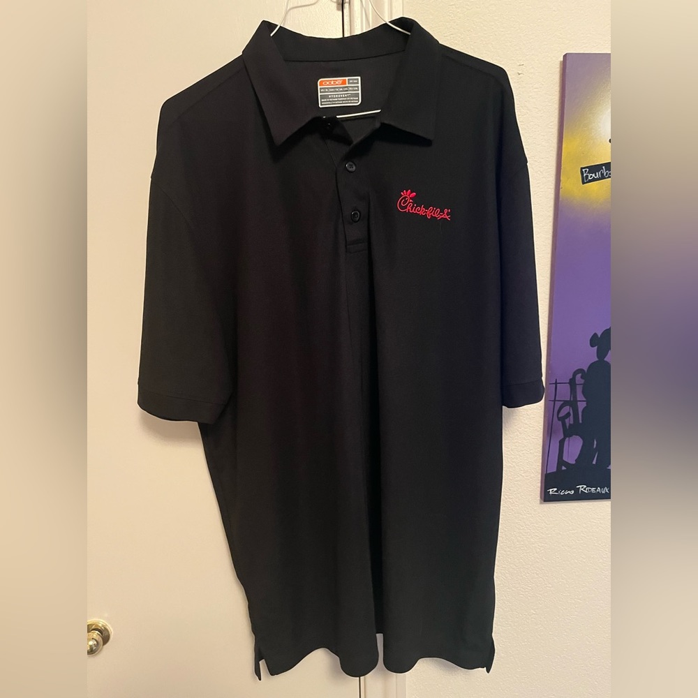 Black Dry Fit Men’s Polo - XL